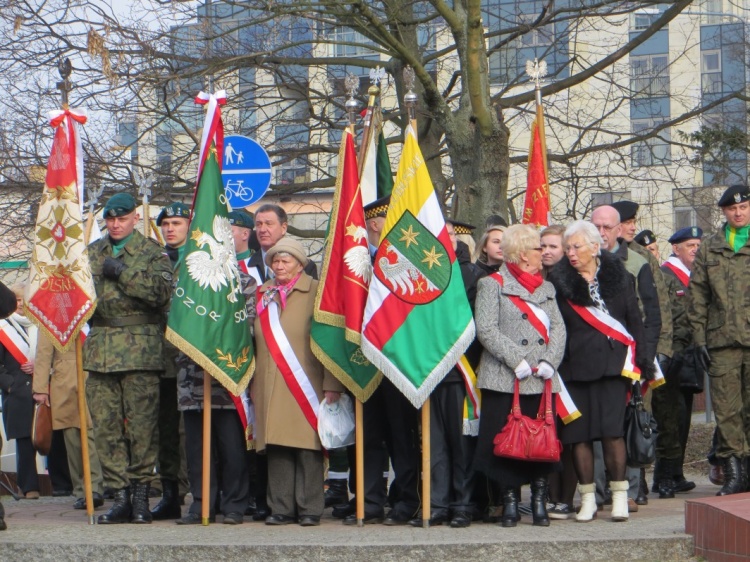 Uroczystość odsłonięcia pomnika Żołnierzy Wyklętych w Zielonej Górze