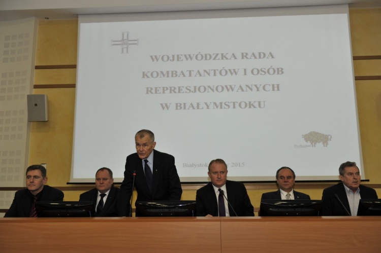 Spotkanie z Wojewódzką Radą Kombatantów i Osób Represjonowanych w Białymstoku