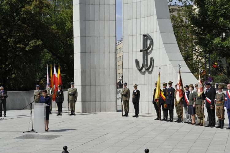 Uroczystości przy Pomniku Polskiego Państwa Podziemnego i Armii Krajowej