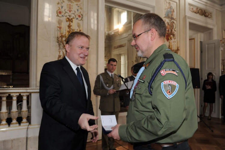 Uroczystość wręczenia odznaczeń i medali w Pałacu na Wodzie 